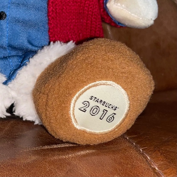 NWT NIB Starbucks® 118th Ed. Bearista® Girl Bear - Pink Trapper Sherpa Hat - Picture 7 of 16